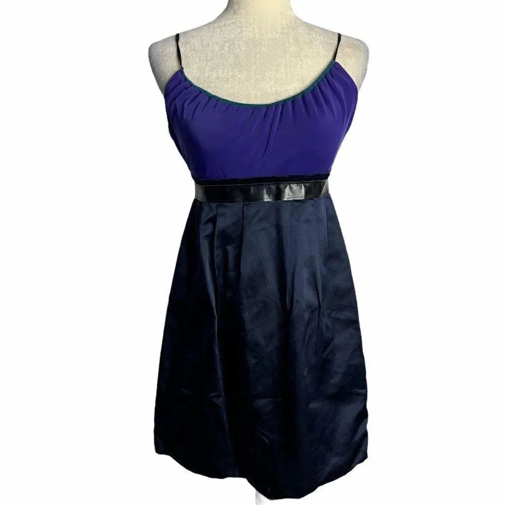 Vintage Vera Wang Sleeveless Mini Dress 0 Blue